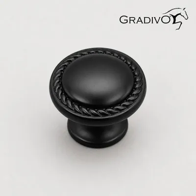 Produktbild von Möbelknopf Schrankknopf Schubladenknopf 215 Schwarz