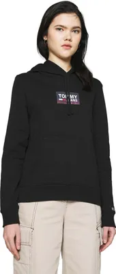 Produktbild von Tommy Hilfiger Small Logo Hood  Schwarz - Große S