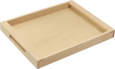 Produktbild von Serviertablett aus Holz, 45 x 35 cm, naturbelassene Buche