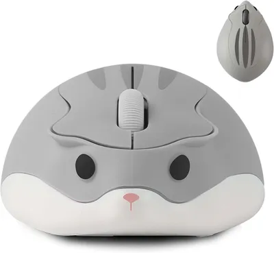 Produktbild von Kabellose Maus, in Hamsterform,1200 DPI rauscharme optische Maus mit 2,4 G USB-Empfänger, leise kabellose tragbare Maus,geeignet für PC/Mac/Laptop,