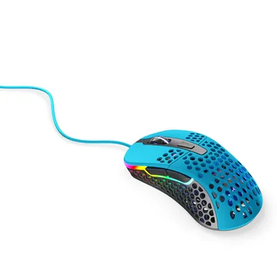 Produktbild von CHERRY XTRFY M4 RGB, rechts, Optisch, USB Typ-A, 16000 DPI, Schwarz, Blau