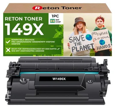 Produktbild von Fachgerecht aufbereitet HP 149X W1490X Toner HP-CHIP wiederverwendet]