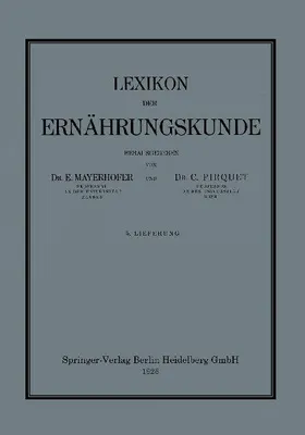 Produktbild von Lexikon der Ernährungskunde