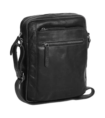 Produktbild von The Chesterfield Brand Wax Pull Up Dessau Umhängetasche Leder 21 cm -schwarze Herrentasche