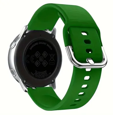 Image de Bracelet de 22 mm, compatible avec les montres connectées Samsung, Xiaomi, Huawei, Amazfit, Garmin, avec fermeture métallique, couleur verte