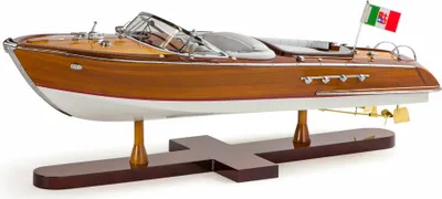 Produktbild von Authentic Models Schiffsmodell Aquarama, Schreibtischdeko, Zedernholz, PVC-Kunstleder, AS182