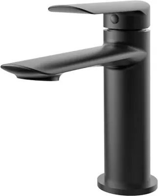 Immagine prodotto di Rubinetto per lavabo senza scarico a scomparsa (tappo) nero opaco