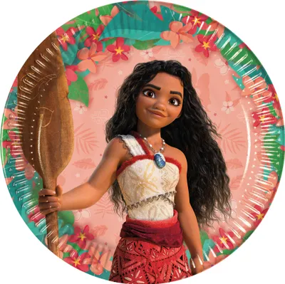 Zdjęcie produktu dla Moana Papierowe Talerzyki 23 cm - Elegancki wybór na niezapomniane przyjęcia