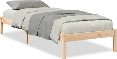Produktbild von vidaXL Massivholzbett Extra Lang ohne Matratze 90x220 Kiefernholz