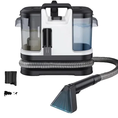 Image de Nettoyeur de tapis, aspirateur puissant pour surfaces sèches et humides, léger et portable, modèle blanc, type B