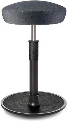 Produktbild von Sitz- Stehhocker Free Tall Hutsitz Camira Rivet Anthrazit schwarz /schwarz.
