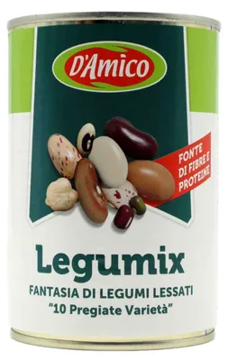 Produktbild von Gekochte italienische Bohnenmischung in Dosen, Farben 250g - D'Amico