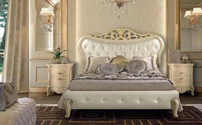 Produktbild von Bett Polster Design Doppel Betten Schlafzimmer Holz Chesterfield Bettrahmen Neu