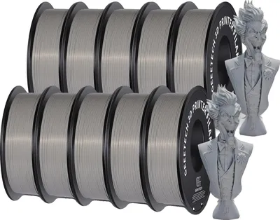 Obrázek produktu pro PLA filament, hmotnost 10 kg, průměr 1,75 mm, PLA šedá 10Kg