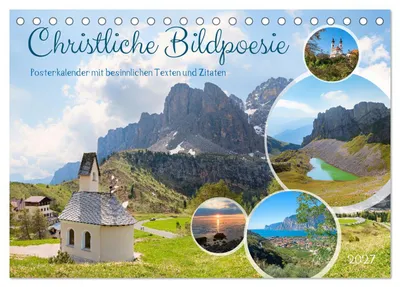 Produktbild von Christliche Bildpoesie 2027 (Tischkalender 2027 DIN A5 quer), CALVENDO Monatskalender