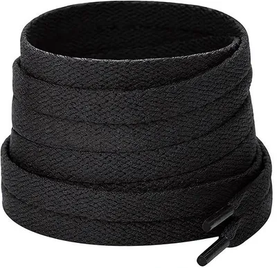 Immagine prodotto di Lacci piatti Kicks Don, lunghezza 150 cm, colore nero, spessore 8 mm