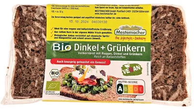 Immagine prodotto di Mestemacher Pane biologico di farro e farro verde ricco di fibre 500g