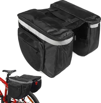Produktbild von Fahrradtasche Gepäckträgertasche Fahrrad Sattel Gepäckträger Universal Tasche V2