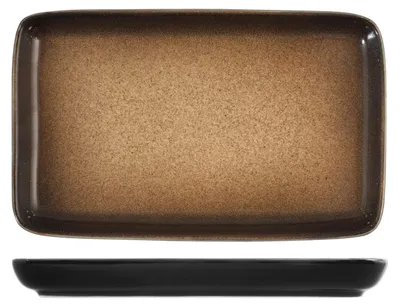 Produktbild von H&H 8232513 Sahara Teller, rechteckig, Steingut, 21 x 13 cm