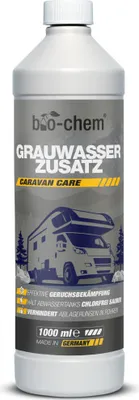 Produktbild von bio-chem Grauwassertank-Zusatz - 1000 ml Konzentrat - Tank-Reiniger für Schmutzwasser-, Grauwasser- und Abwasser-Tank von Wohnmobil, Wohnwagen -  DE