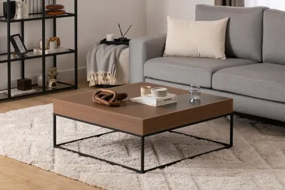 Immagine prodotto di Skye Decor, Lena - Walnut, tavolino, noce, 100% PANNELLI DI PARTICELLE RIVESTITI IN MELAMINA, 90 x 90 x 37 cm