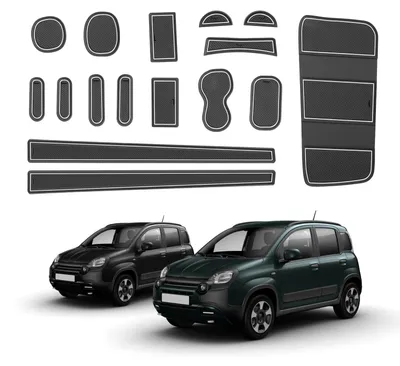 Immagine prodotto di Elzusha - Tappetino in gomma per Fiat Panda, protezione e antiscivolo