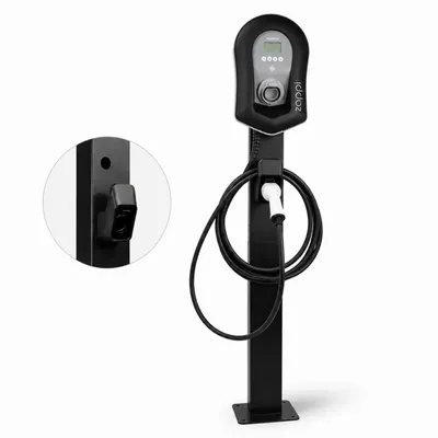 Image de LDY Poteau simple pour borne de recharge Myenergi Zappi V2.1, acier 149 cm