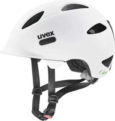 Image de Casque Uvex Oyo - enfant, blanc et noir - taille 50-54 cm