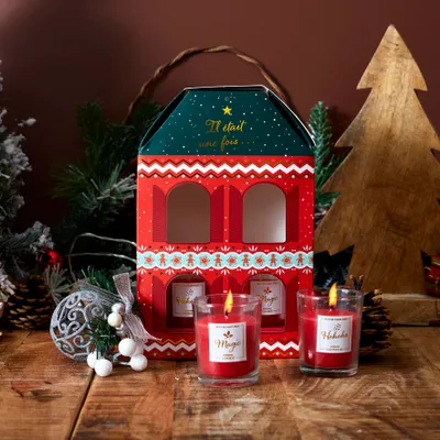 Zdjęcie produktu dla Dom Boże Narodzenie 4 świece Home Deco Factory