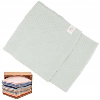 Produktbild von Snuglytots Babydecke Spirala Mint 100% Baumwolle 90x100