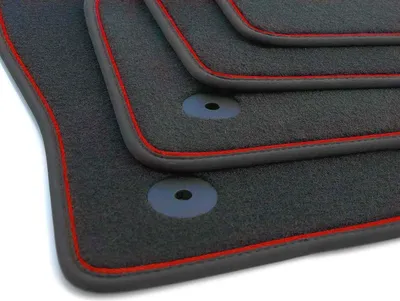 Immagine prodotto di Tappetini Seat Arona (dal 2017) FR Autentici accessori in moquette per auto di , in velluto, con nastro rosso