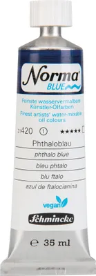Produktbild von Norma Blue - Phthaloblau 35ml - umweltbewusste Ölfarbe Schmincke 21 420 009