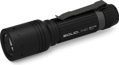 Produktbild von Solidline ST7R Taschenlampe, bis zu 250 lm, 150 m Leuchtweite, max. 40 Std Laufzeit, IP54, Akku