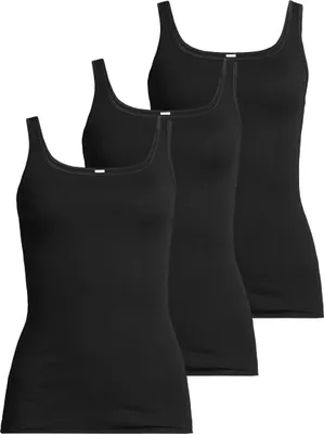 Produktbild von Nina von C. 3er Pack Fine Baumwolle Unterhemd / Top Elastisches Material für hohen Tragekomfort, Klassischer Schnitt für perfekte Passform, Weiches Unterhemd für Alltag und Freizeit