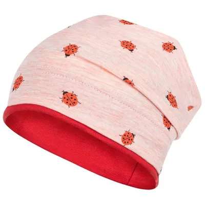 Produktbild von Mädchen Mütze Übergangsmütze Beanie Blumen, Gr. 50-52, Rosa-Rot