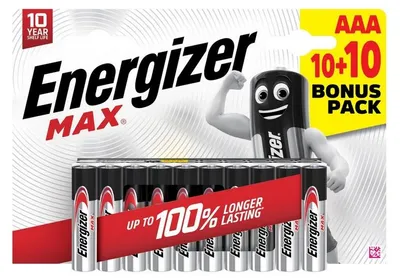 Produktbild von Bateria Energizer Max Aaa Lr03 10+10 Szt. - En 438314
