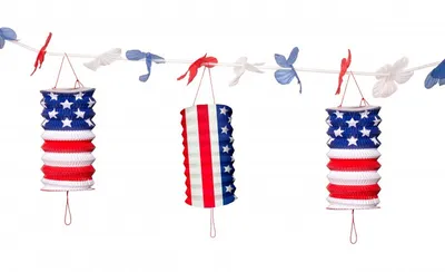 Produktbild von USA Super Bowl Party Laternengirlande 3,6 m