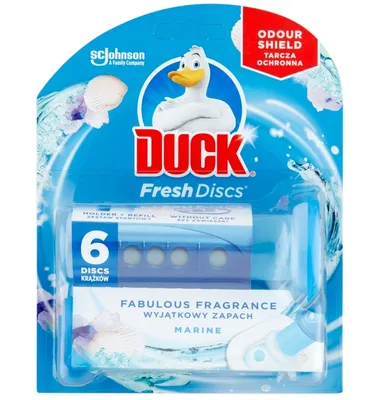Obrázok produktu pre Gélový kotúč do WC Fresh Discs, Morský 36ml, Účinná Neutralizácia Zápachu, Produkt na Udržiavanie Čerstvosti V Kúpeľni.