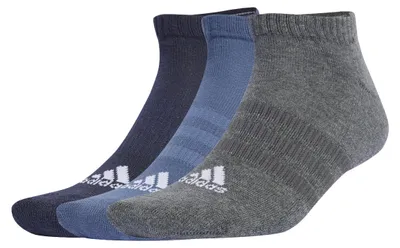 Immagine prodotto di Calzini unisex ADIDAS IP0398, confezione da 3, colore grigio blu, taglia 37-39
