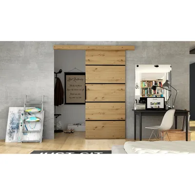 Obrázek produktu pro Posuvné dveře ILAS 6 - šířka 86 cm, dub artisan