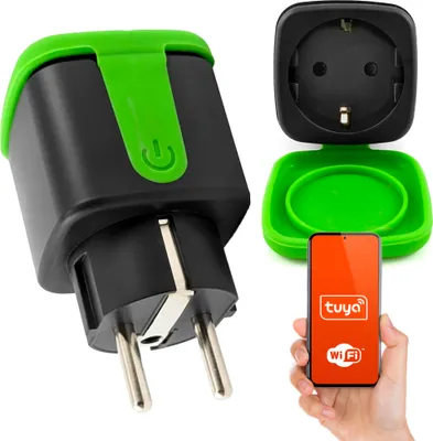Obrázek produktu pro Zaplombovaná zásuvka měření energie Smart Wi-Fi Tuya Outdoor IP-44 16A 230V
