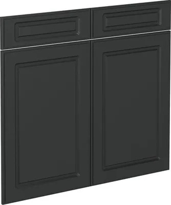 Produktbild von Küchenfront Vicco R-Line Anthrazit Landhaus 79.2 x 70.8 cm Möbelfront für den Schubladenunterschrank, Model 37192