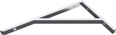 Produktbild von doporro Wandkonsole silber aus Edelstahl 3 Stück Länge: 45cm Träger Regalträger Waschtischkonsole Regalhalter WH02