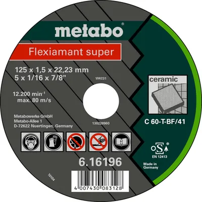 Image de Metabo Flexiamant super 125x1,5x22,2 céramique, 616196000