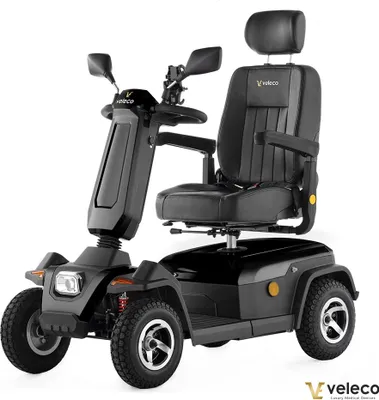 Produktbild von Veleco Sharpy in schwarz - 750 W - 15 km/h - Seniorenmobil - Gehhilfe - Mobilitätsroller - Elektromobil