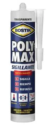 Zdjęcie produktu dla SILIKON „POLYMAX SIGILLANTE” BOSTIK 280 ml – kolor antracytowy