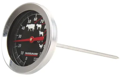 Productafbeelding van FACKELMANN 63803 braadthermometer, 14 cm, roestvrij staal