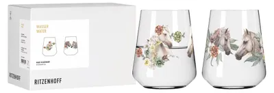 Produktbild von Ritzenhoff Reitgold Wassergläser Set 2-tlg. 510 ml Kristallglas  Germany
