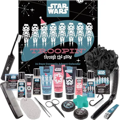 Produktbild von Star Wars Adventskalender Männer 24 Pflegeprodukte im Stormtrooper Design