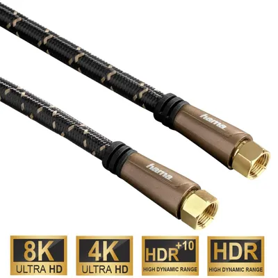 Zdjęcie produktu dla Hama 00205369, 5 m, F-Typu, F-Typu, Czarny